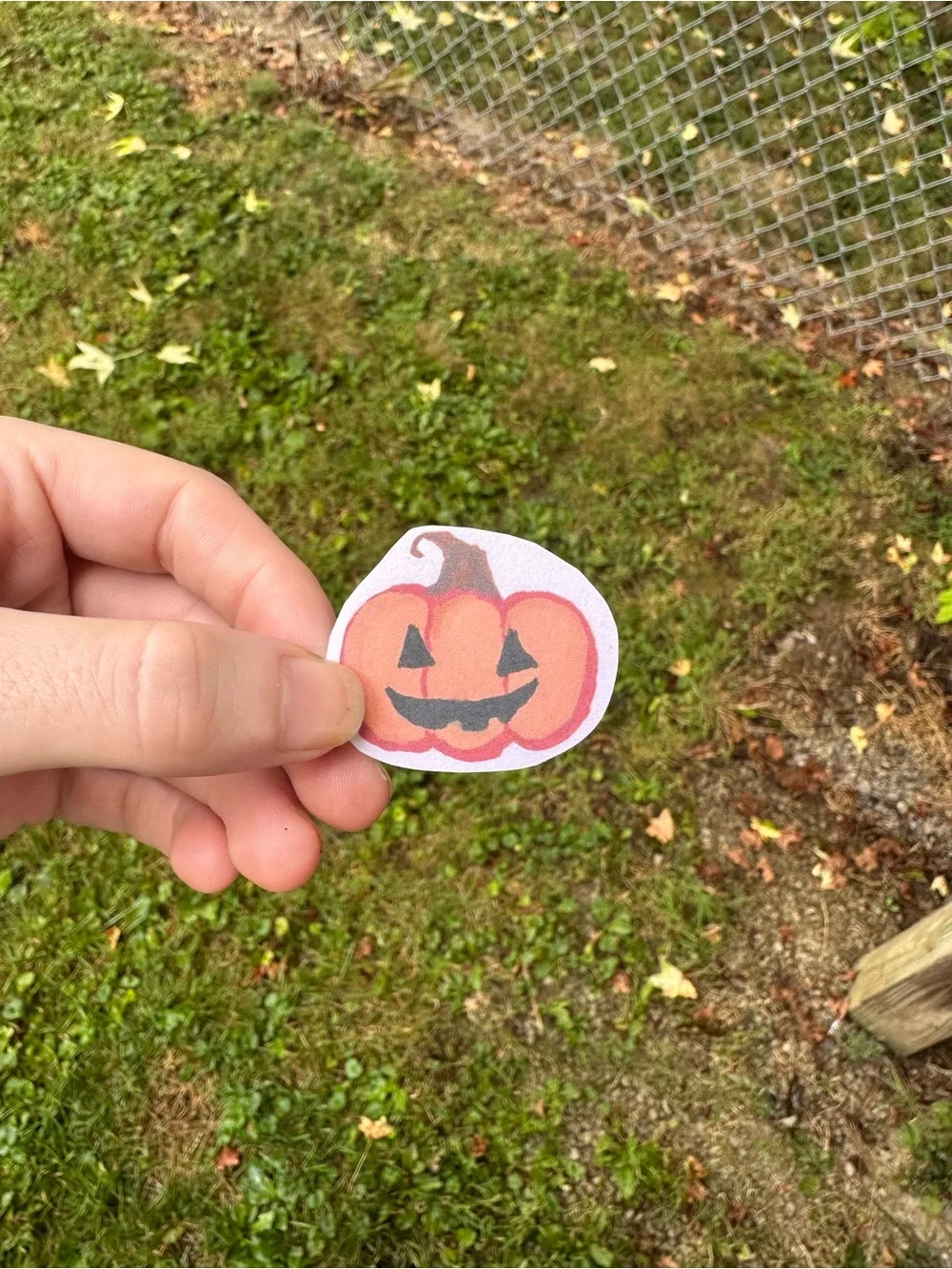 Halloween fall Sticker Pack - Orange Jack-O'-Lantern